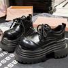 British style loafers polished shoes 2025 small leather shoes women's muffin soles retro height increase versatile early spring thick soles new models
