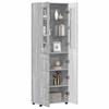 Highboard FLORIN Grey Sonoma 60 x 35 x 182 cm Particleboard