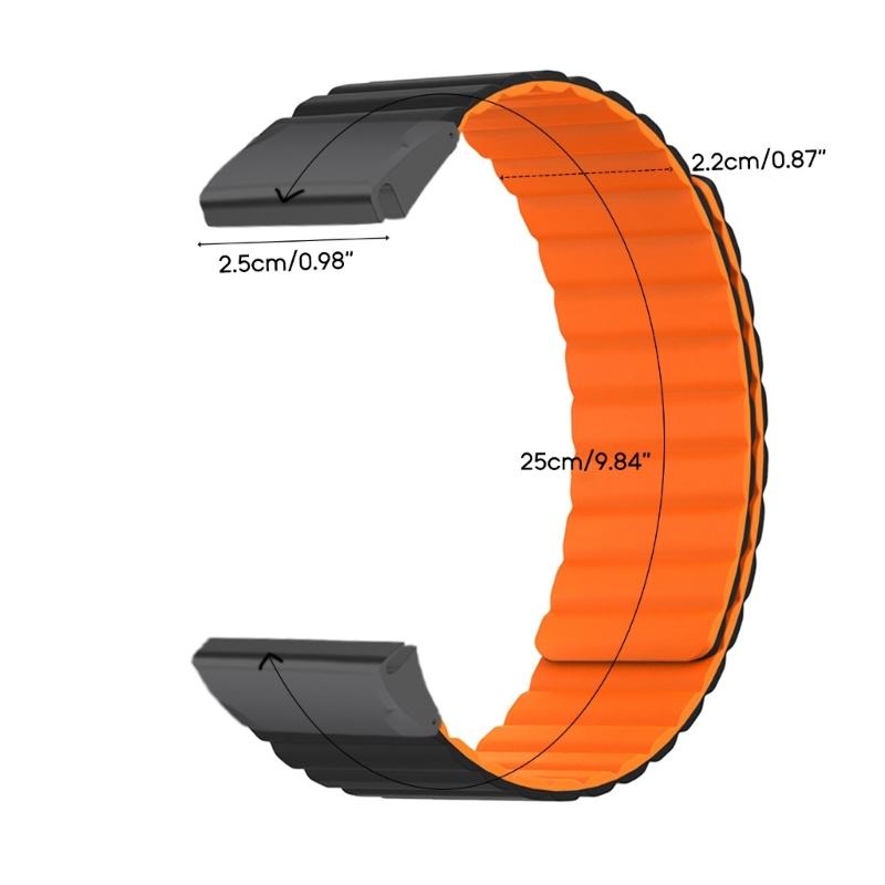Watch Strap Suitable for Coros Vertix 2 Smartwatch Magnetic Silicone Sport Wristband Bracelet Replacement Soft Watchband