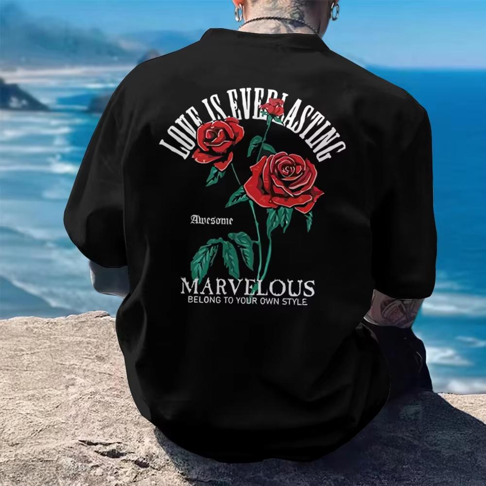 Los Angeles Sandy Beaches Beach Vacation Surfing Print T-Shirt Cotton Graphic Tee Unisex Unisex Summer Streetwear
