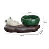 HIGHAWK Incense Burner, Stick or Spiral Incense Holder, Cute Ceramic Frog Ornament, Ideal for Study, Meditation, Sleep, and Home Decor (Frog C)