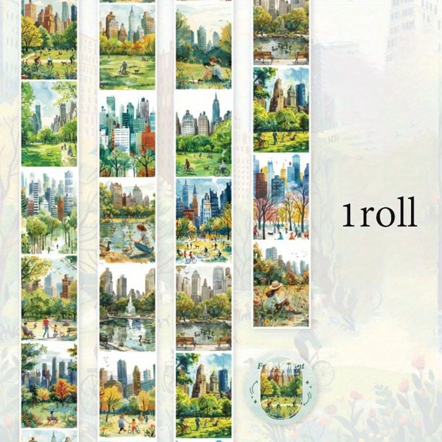 

1 рулон ленты, серия «Свободный момент», лента с красивой романтической пейзажной тематикой, материалы для скрапбукинга, аксессуары для блокнота