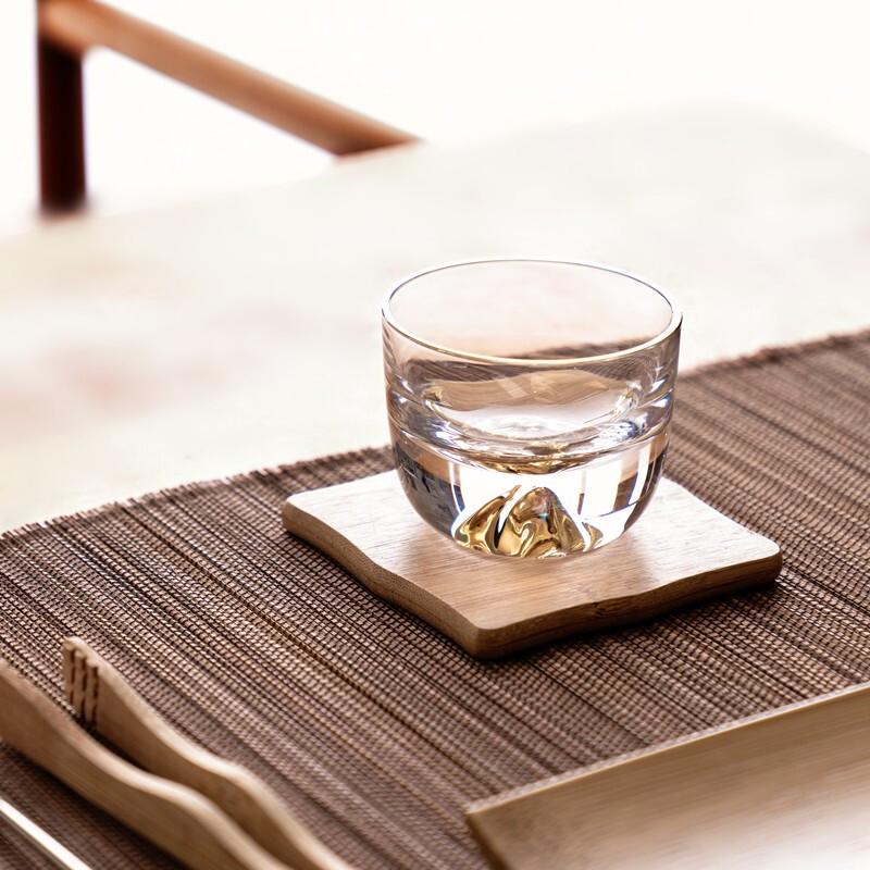 Gebaitang Gilded Crystal Glass Kung Fu Tea Cups (Set of 2)