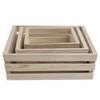 Miniature Wooden Nesting Boxes Set of 3 Size Rural Pine Storage Containers Box For Home Kitchen Bedroom Office Use