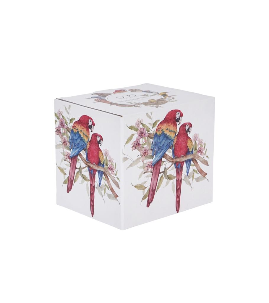 Porcelain Mug 650 Scarlet Macaw Parrot - Bird World / Animals