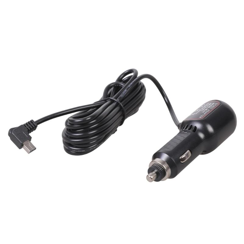 Dashboard Camera Power Cable Cable Mini USB Charging Cable Car Charger 12V To 5V with USB Port Power Supply Cord Adapter