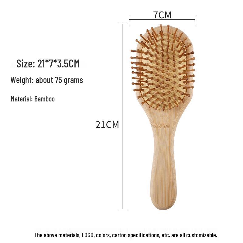 Bamboo Anti-static Hair Styling Comb – Fluffy Air Cushion Design