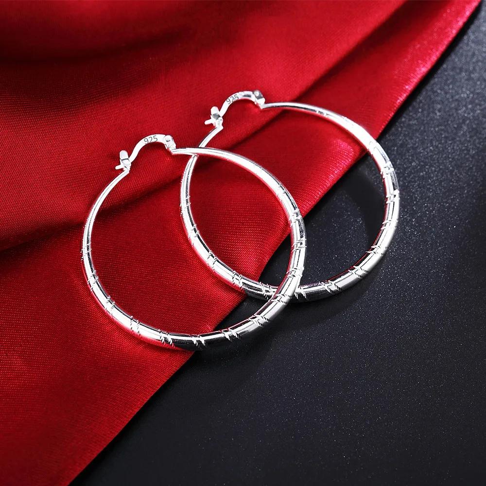 Copper romantic 3-6cm round earrings for women charm fashion jewelry party wedding engagement Christmas gifts