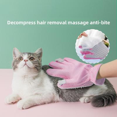 Guantes para Acariciar Gatos Eliminación de Pelo de Gato Cepillo Eliminador de Pelo de Mascota Peine de Masaje para Baño de Perro Silicona Eliminación de Pelo Productos para Mascotas