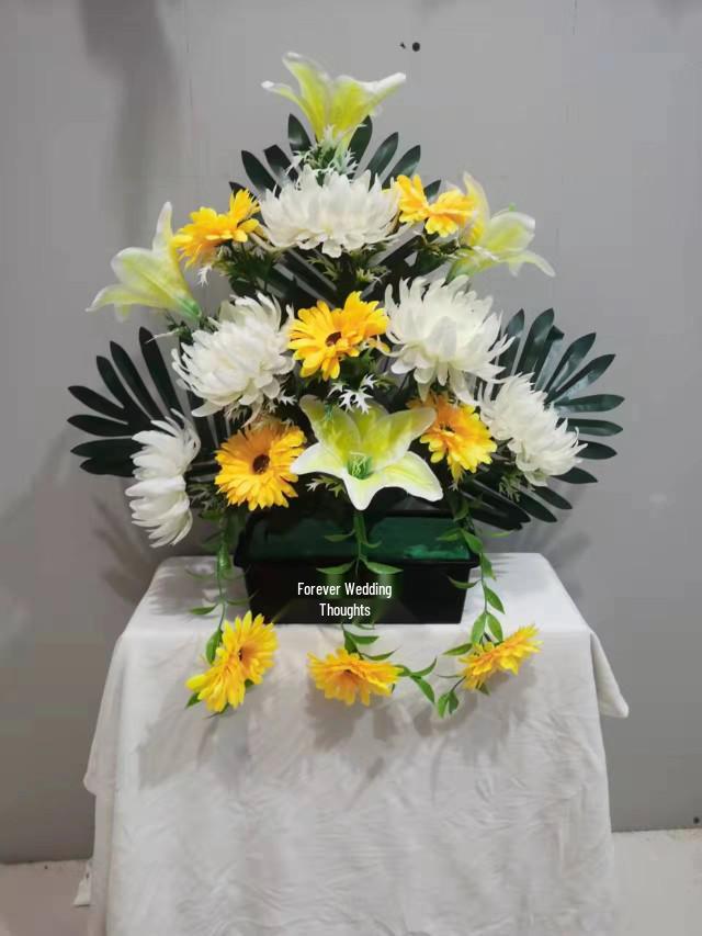 Искусственные цветы хризантемы для фестиваля Цинмин: Украшение кладбища для поклонения предкам