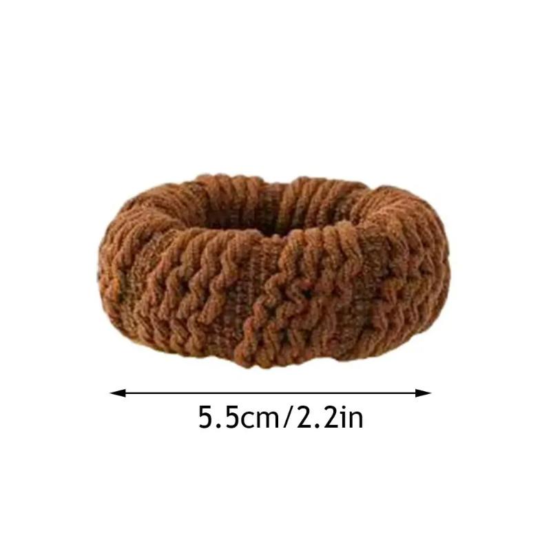 5Pcs/Set High Elastic Hair Rubber Bands For Women Plush Hair Ties Girls Thick Hair Rope Lady Scrunchies Head Band Headdress