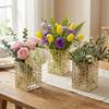 Waterproof Flower Arrangement Vase Clear Plastic Tableware Storage Box  Desk Organizer