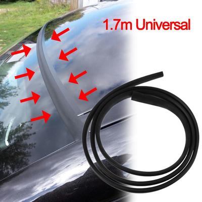 1,7 m Noir Panneau Inférieur de Pare-brise Garniture Moulure Joint d'Étanchéité en Caoutchouc Vieilli pour Voiture Bande de Divertissement d'Eau