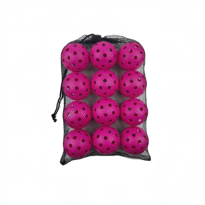 12Pcs Pickleball 74Mm 40 Holes Outdoor Durable Pickleballs 26G Per Ball For Competition Pack Of Outdoor Pickleballs