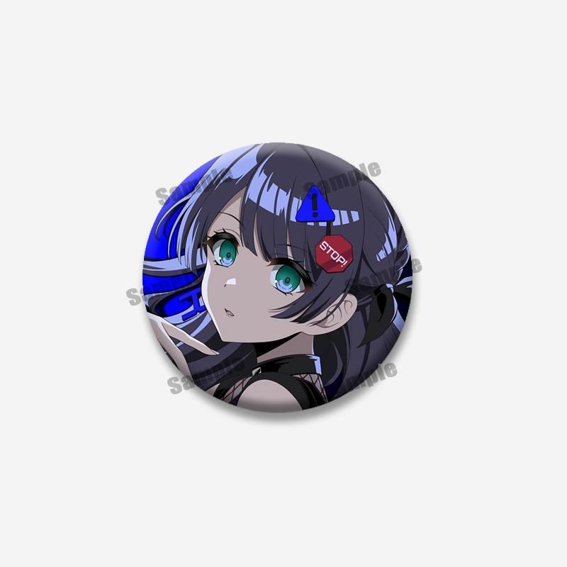 Cute Cartoon Girls Miyu Haruna Cosplay Badges Music Game D4DJ Rika Hayate Soft Button Pin Jewelry Brooch Accessories for Hat Bag