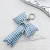 Elegant Bows Keychains for Women Cute Bowknot Beaded Keyring Charm Aesthetic Phone Chain Accessories Key Chain