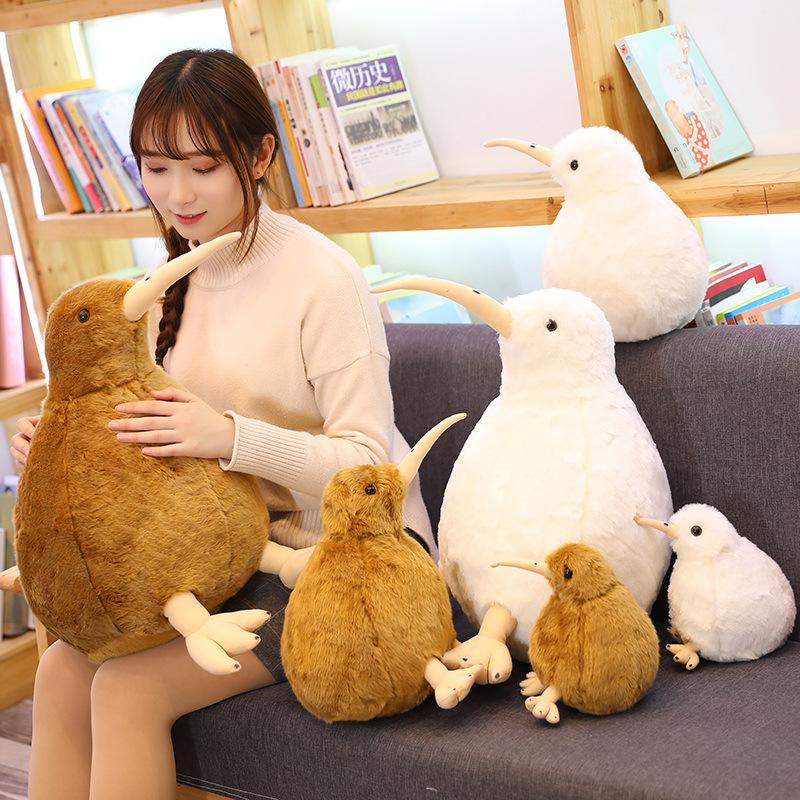 Simulation Animal Kiwi Doll Plush Toy Kiwi Bird Bird Throw Pillow Sofa Cushion Children'S Birthday Gift
