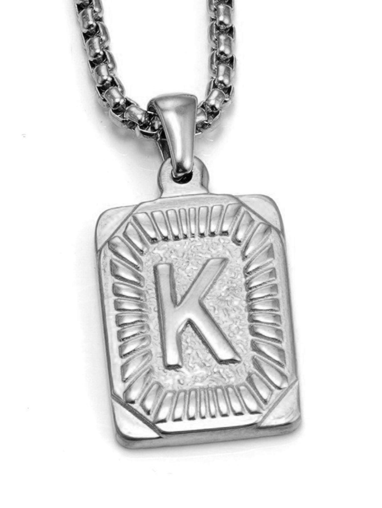 

Модное 26-буквенное ожерелье золотого цвета с подвеской для мужчин и женщин, кубинская цепочка для пары, очаровательное первоначальное ожерелье, колье, ювелирное изделие, воротник