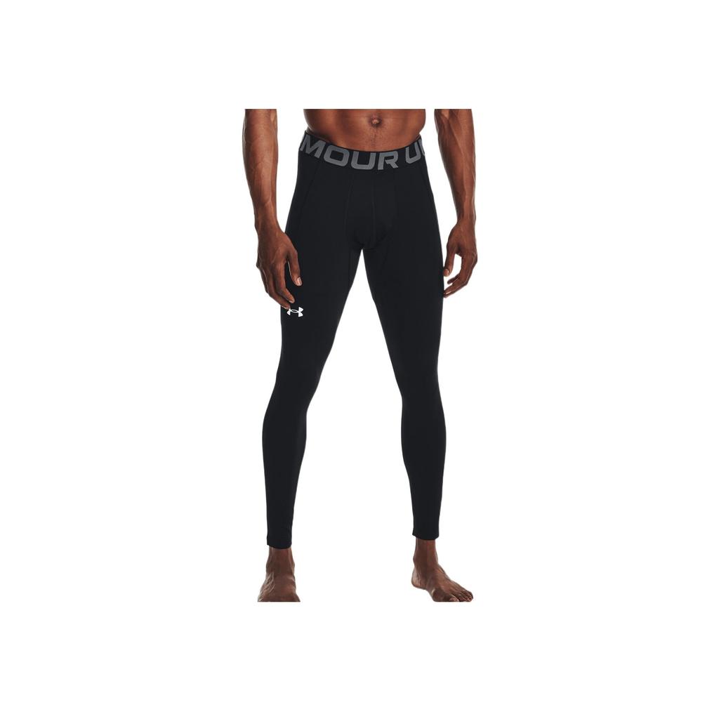 Under Armour Logo Jacquard Stretch Slim Fit Fitness Pants Men Bottoms Black 1368023-001