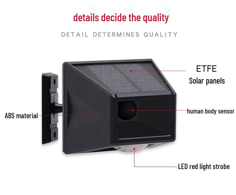 Solarbetriebener Wildtieralarm & Licht zum Schutz von Bauernhöfen