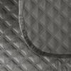 VELVI Bedspread 220x240cm - anthracite elegance in a geometric pattern