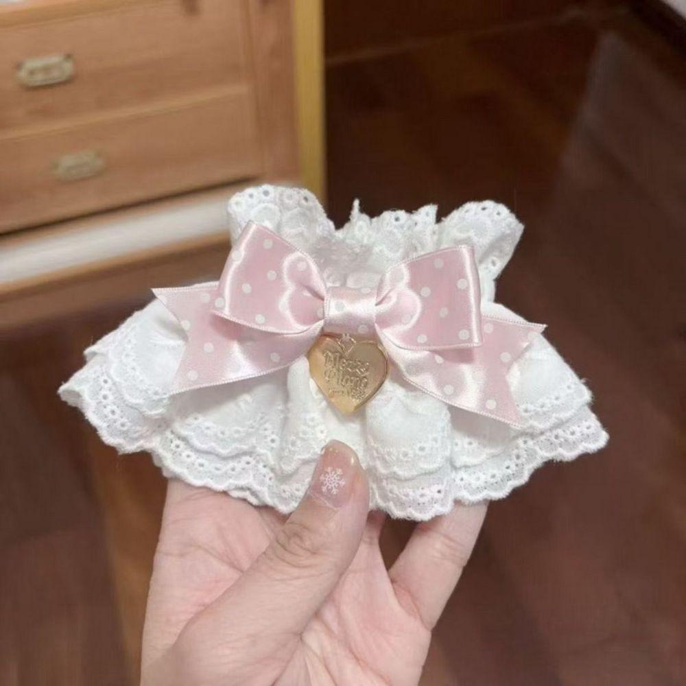 1PC Ruffled Lace Hand Sleeve Cuffs Bowknot Gothic Style Bracelet New Cosplay Wristband For Women