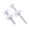 1/4pcs White M8 M10 Baby Gate Spare Kit - Pressure Fit Spindles & Screw Bolts For Safety Gates
