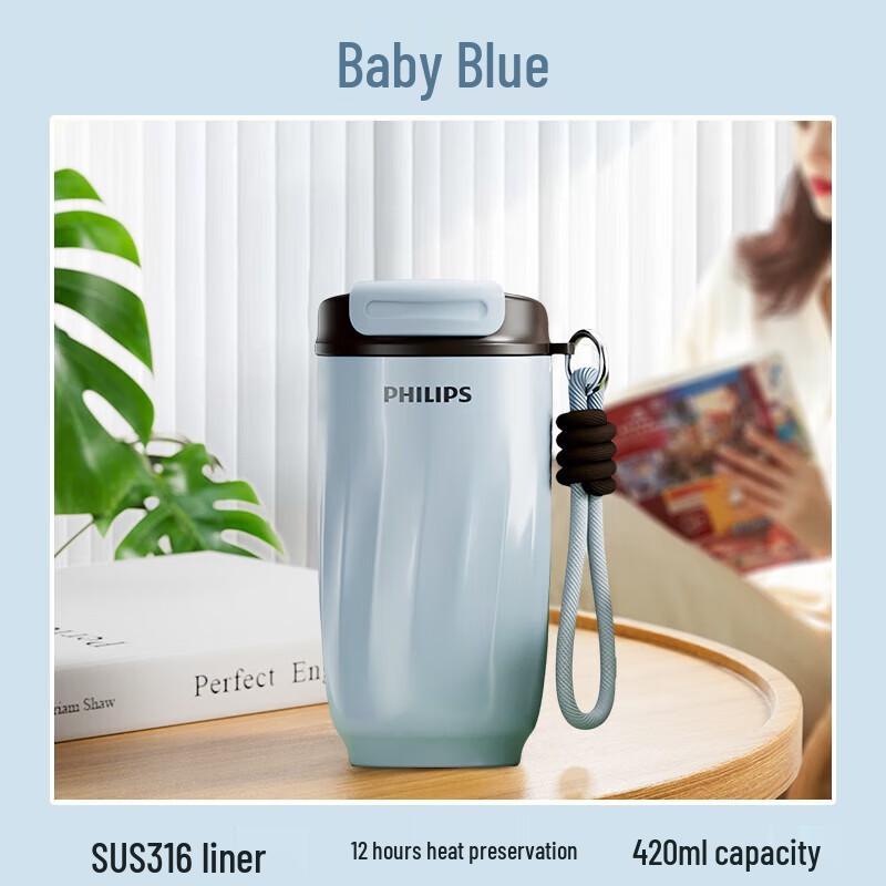 Philips AWP2558 316L Stainless Steel Insulated Coffee Mug