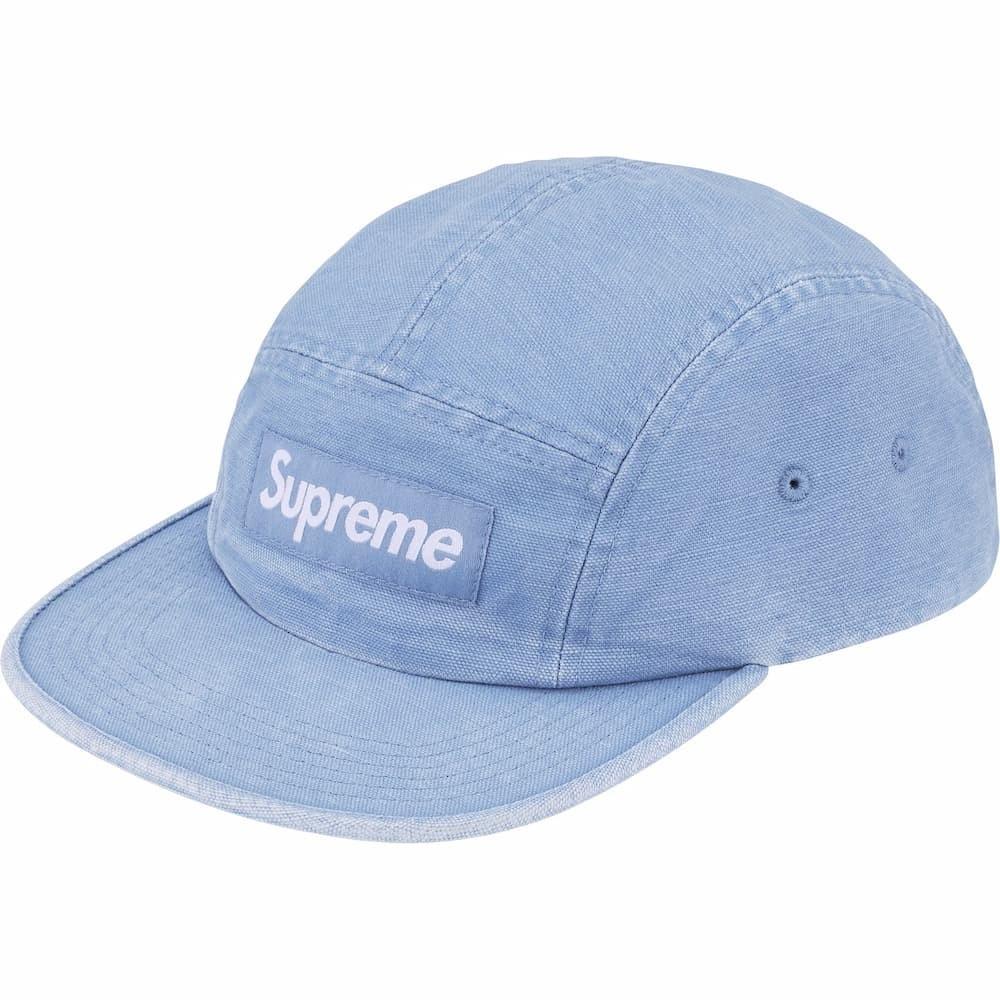 818967 Supreme Canvas Camp Cap Blue One-Size