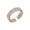 And Versatile Fashionable Copper Ring With Glittering Zircon Stones For Women Trendy