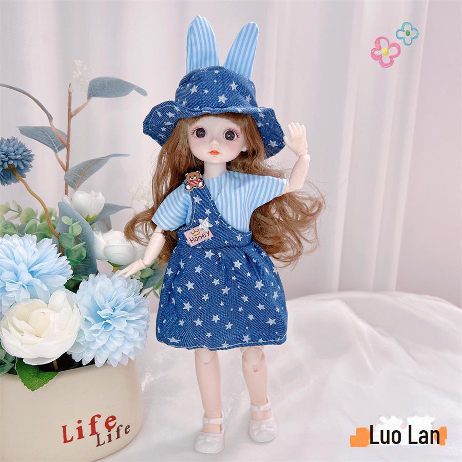 30 Cm Cute Princess Doll Set - 20 Joint BJD Girl, Perfect Birthday Gift