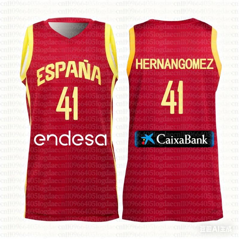 España Llegadas País Camisetas de Baloncesto Local Visitante Casual Deportiva Camiseta con Estampado 3D Americana
