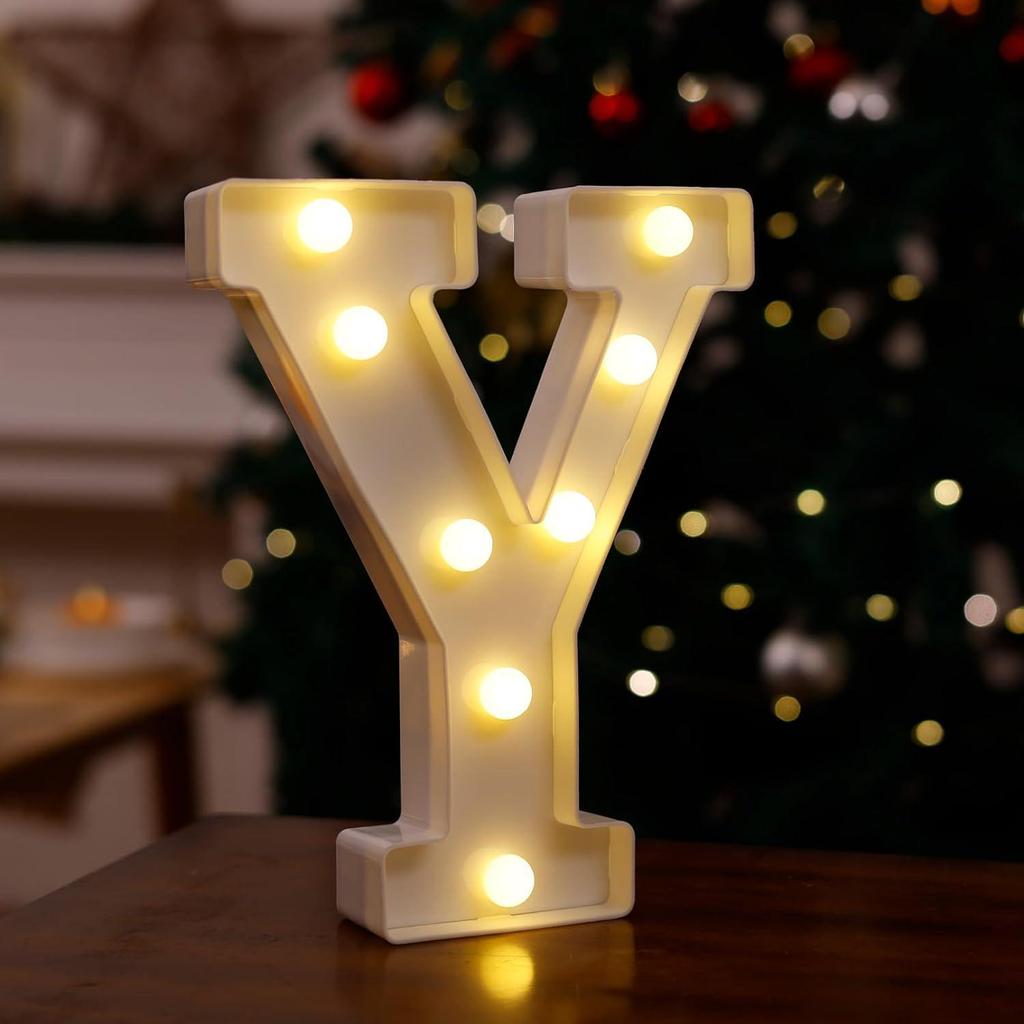 LED Letter & Number Lights: Multicolor Decorations for Birthdays, Proposals, Weddings, and Parties
