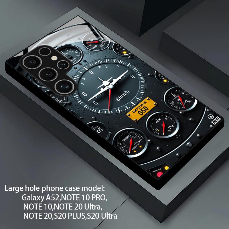 Aviation Cockpit Gauge fashion phone phone case mobile phones glass for Samsung Galaxy S26 S25 S24 S23 S22 FE Ultra Plus