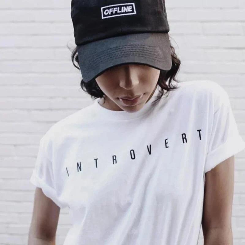 

Liza Koshy Brand Womens Introvert Gone Wild White Shirt New L, 2XL M