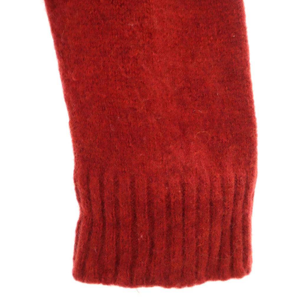 ZANONE Made In Italy 100% Wool Long Sleeve Crew Neck Sweater 54 Red Knit Men's Used