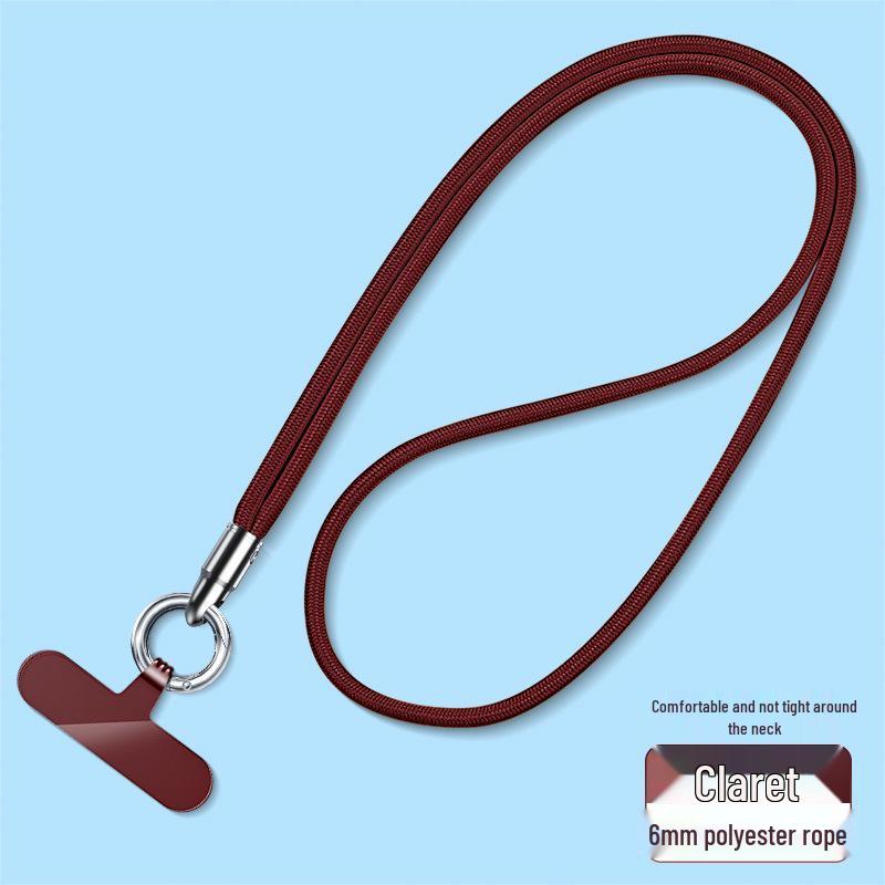 Šňůrka na mobilní telefon na zápěstí a přes tělo s kroužkem na prst, popruh proti ztrátě a těsnění proti pádu