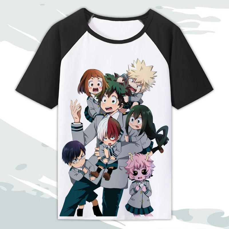 

My Hero Academia Boku no Hiro Akademia Anime Manga T-Shirt Cosplay Costumes New S