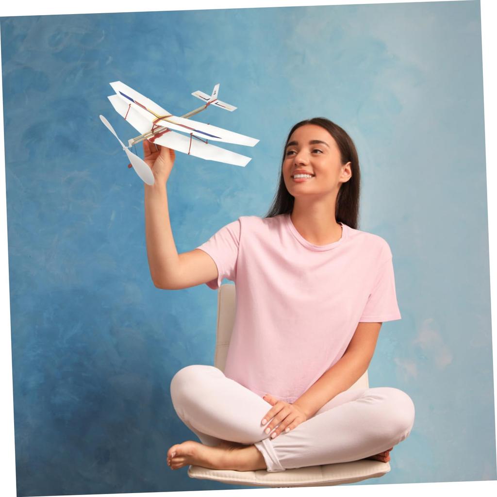 HOMSFOU 5 Pieces Aircraft Model Accessories, Scale Model Propellers, Propeller Blades, Airplane Propellers, Airplane Model Propellers, RC Airplane