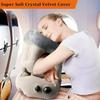 Inflatable Travel Pillow with Soft Slipcover Airplane Sleep Comfort Support Neck Relieve Neck Pain Face Down Protection Spine