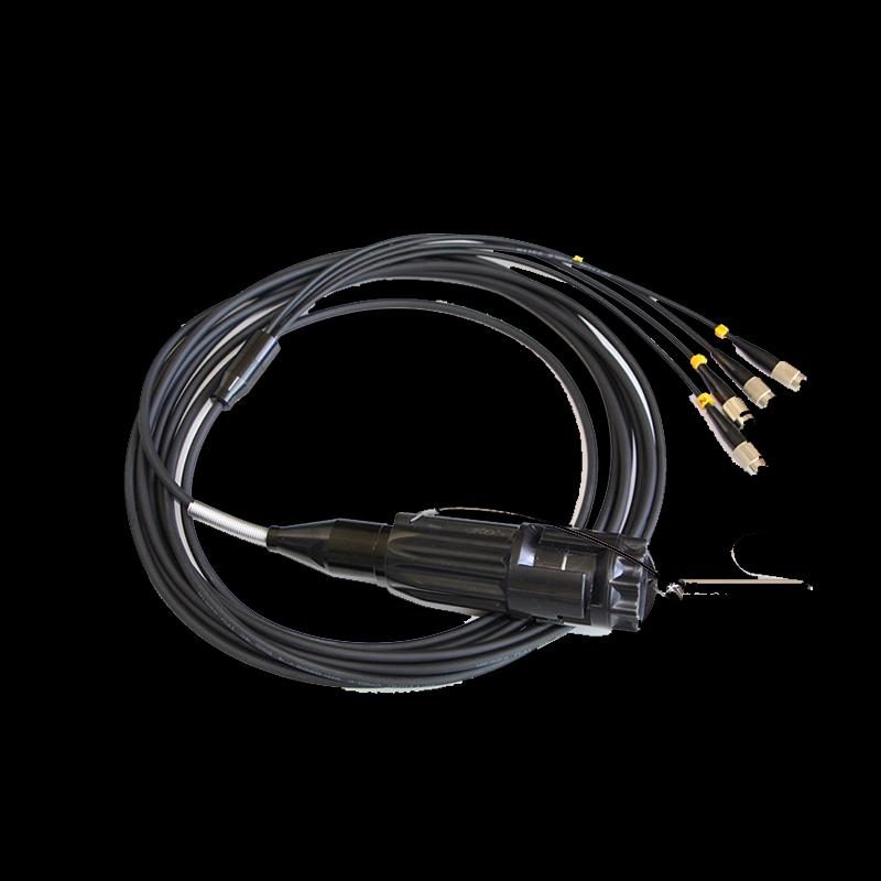 Guangyu Xingzhou 4-Core Tactical Fiber Optic Cable with Aviation Connector