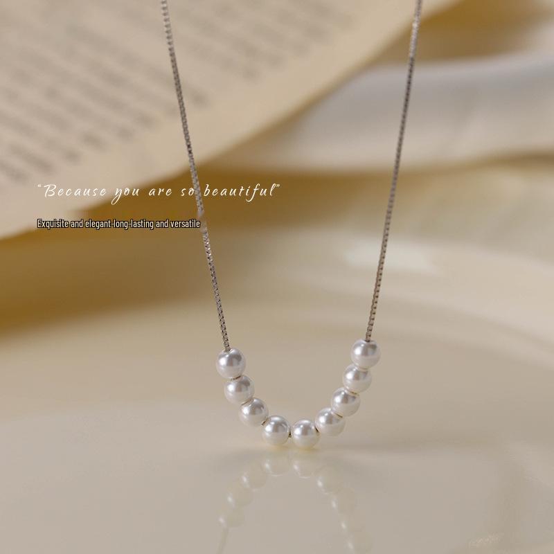 

Корейское жемчужное ожерелье высокого класса: Элегантные, универсальные ключичные цепочки для женщин