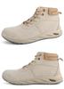 Insulated Suede Cowhide Construction Boots: Wear-resistant, Anti-smash, Puncture-proof, Anti-scald, and High-top for Autumn/Winter.
