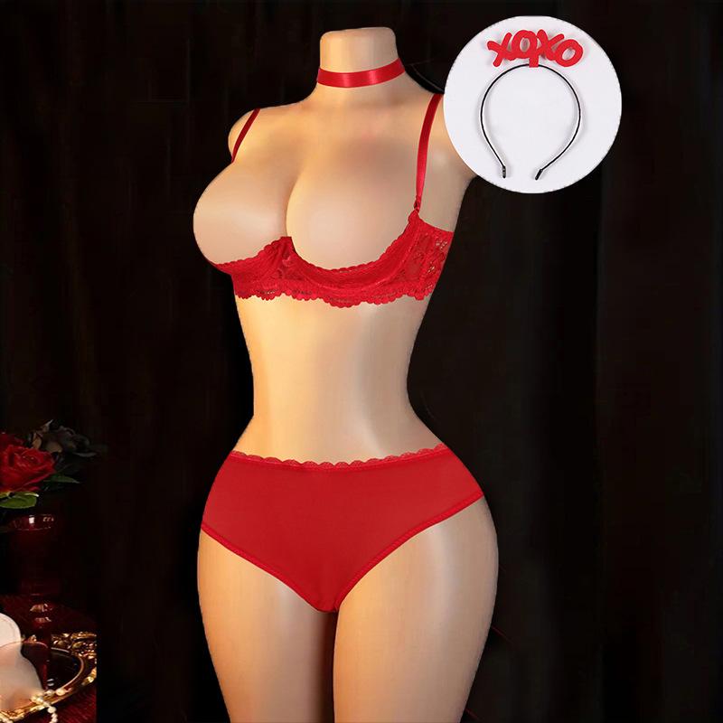 Europäischer & Amerikanischer Sexy Durchsichtiger Spitzen-BH - Anti-Hänge-Effekt, Dünnes Design für eine schmeichelhafte Passform