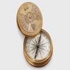 Brass 100-Year Calendar Compass Pocket Sundial Compass Valentine Gift
