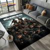 TWD Walking Dead Rick Daryl Horror TV Teppich für Wohnzimmer Schlafzimmer Haus Sofa Dekoration, Kinderteppich rutschfeste Bodenmatte
