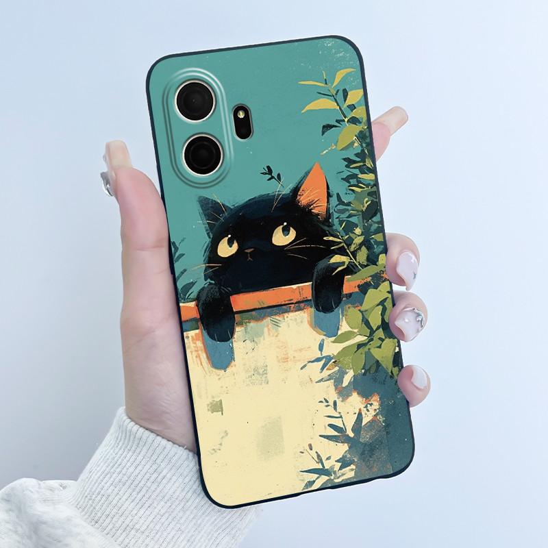 Süße Hülle für TCL K70 5G/TCL K70 SE (T453D) Hülle Case Druck Schale Schutzhülle Weiches Silikon Cartoon Handyhülle Coque
