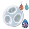 Water Drop Shape Pendant Mold Gem Design Flexibility Resin Jewelry Mold Easy Clean High Transparency Craft Making Tool