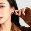 Elegant French Retro Enamel Ear Studs: Unpierced, High-End Design for 2026