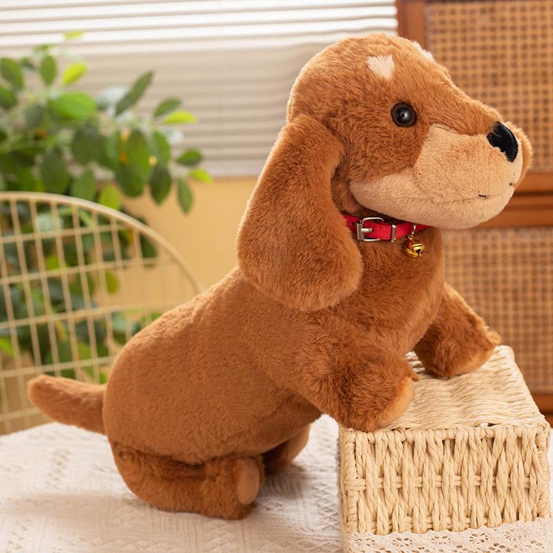 Cute Dachshund Dog Doll Plush Toy Dog Doll Girl Sleeping Soothing Pillow Ragdoll